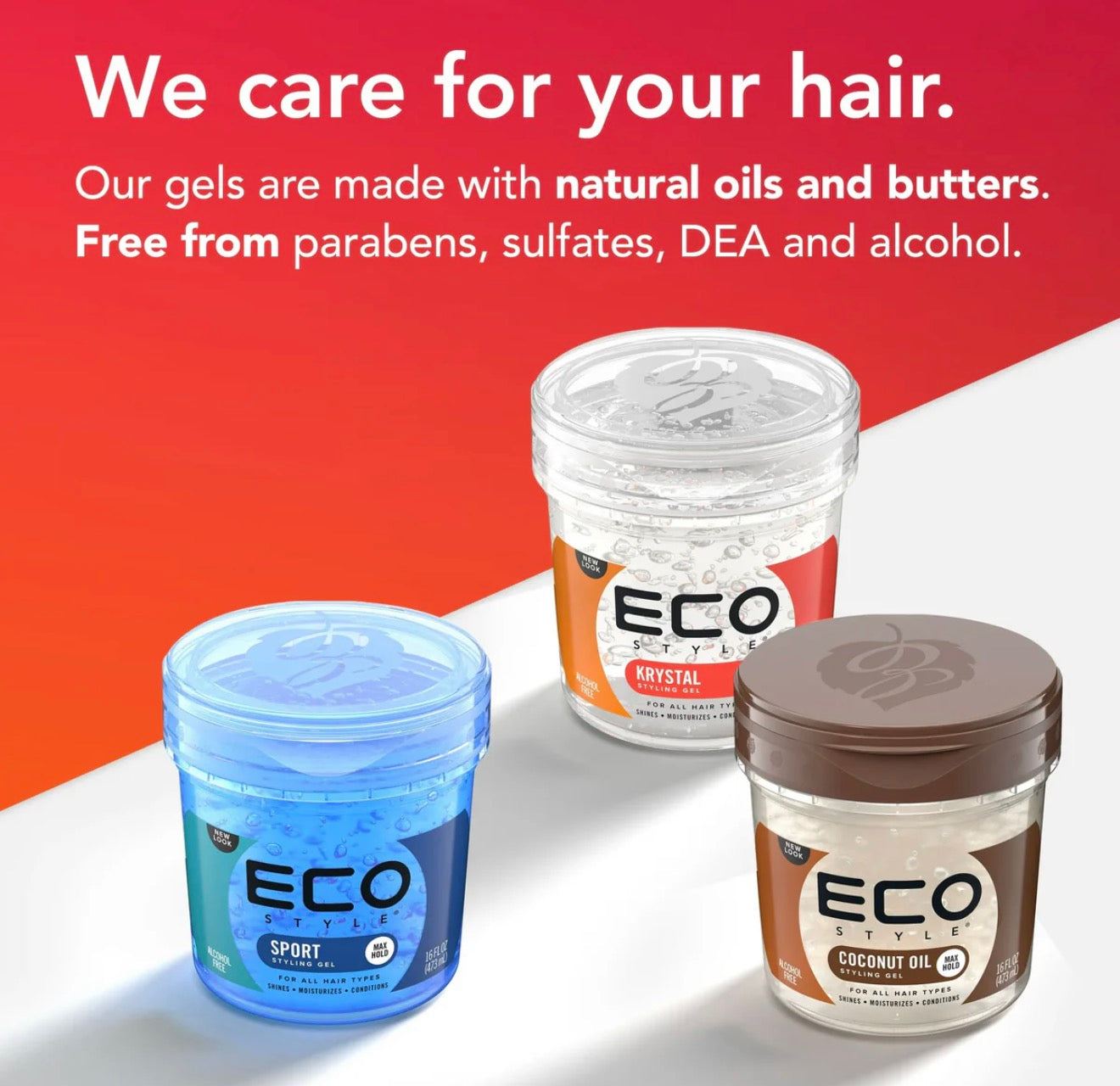 Eco Style Krystal Styling Gel Maximum Hold 946ml / 32oz