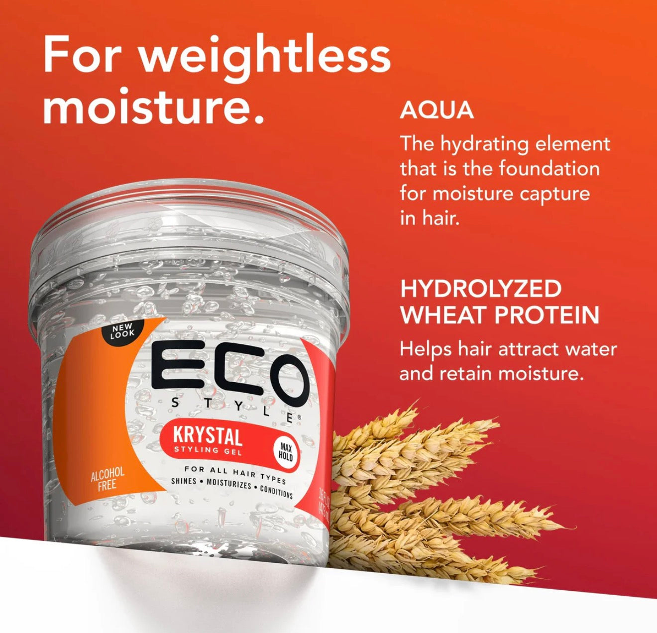 Eco Style Krystal Styling Gel Maximum Hold 946ml / 32oz