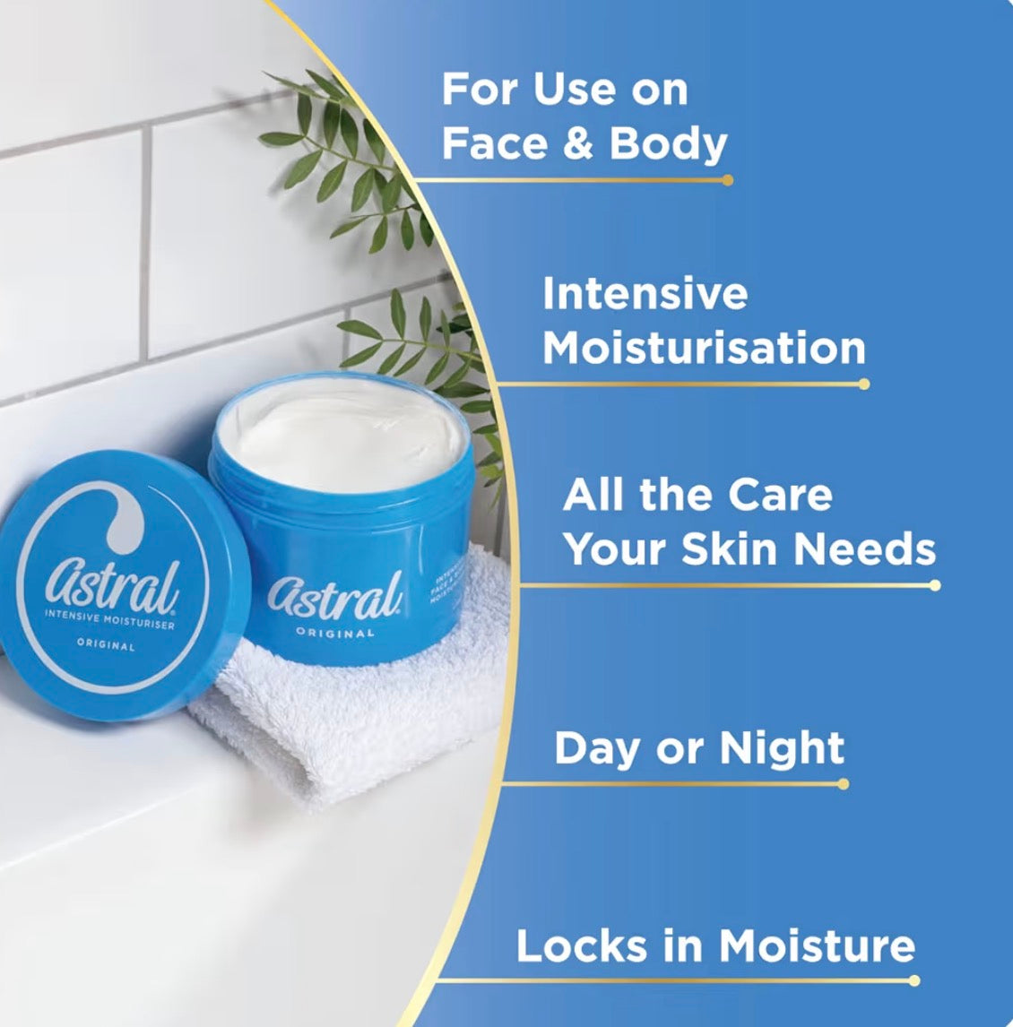 Astral Intensive Moisturiser Original 200ml – Face & Body Cream