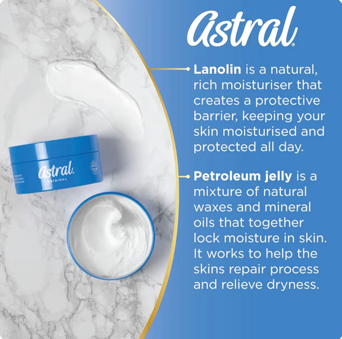 Astral Intensive Moisturiser Original 500ml – Face & Body Cream