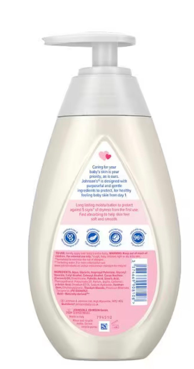 Johnson’s Baby Lotion 500ml – Gentle Daily Moisturiser for Soft Baby Skin