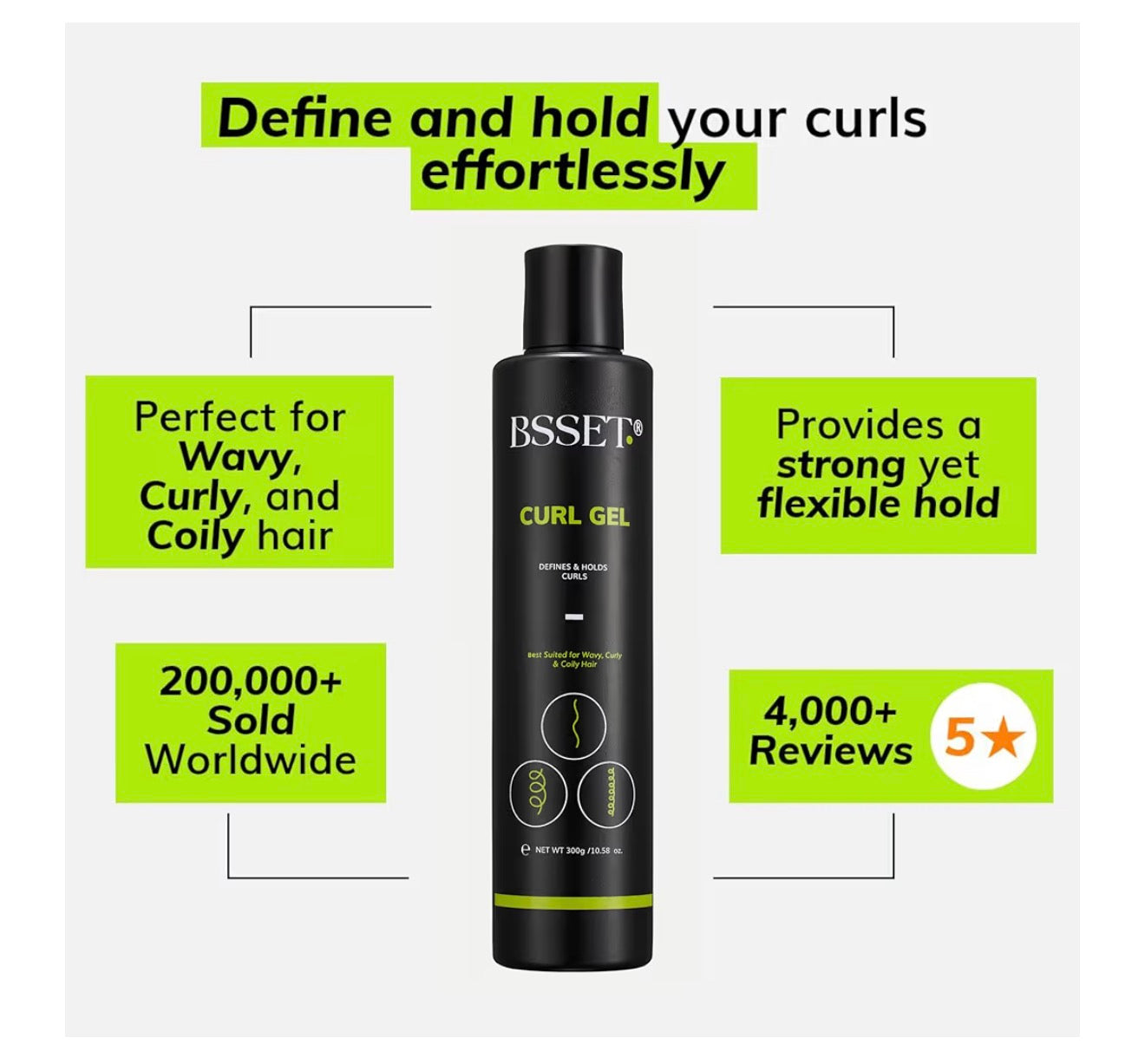 BSSET Coily Curl Cream 300ml
