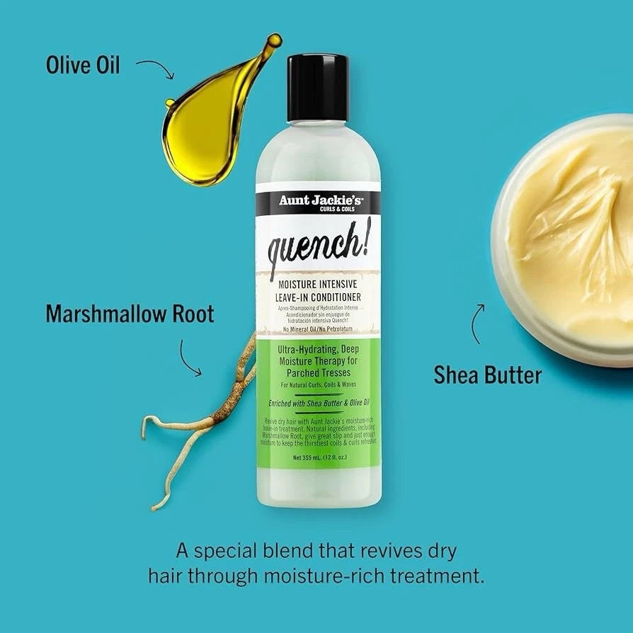 Aunt Jackie's Quench Moisture Intensive Leave In Conditioner 12oz/355ml