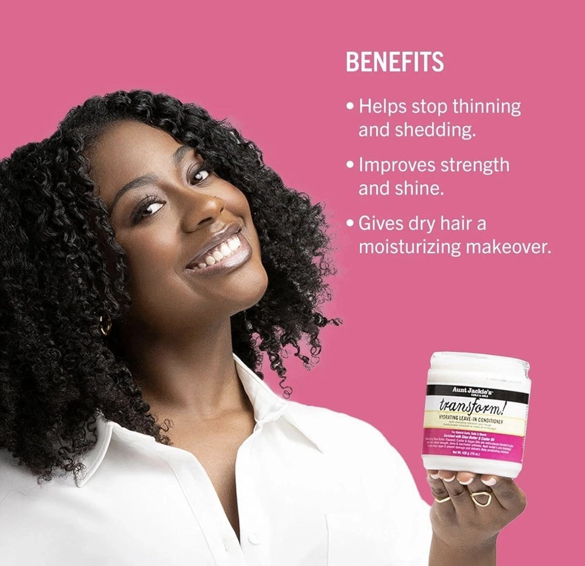 Aunt Jackie's Transform Hydrating Leave-In Conditioner 15oz